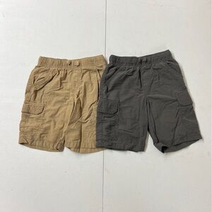 Jumping Beans Boy’s Cargo Shorts in Tan and Gray